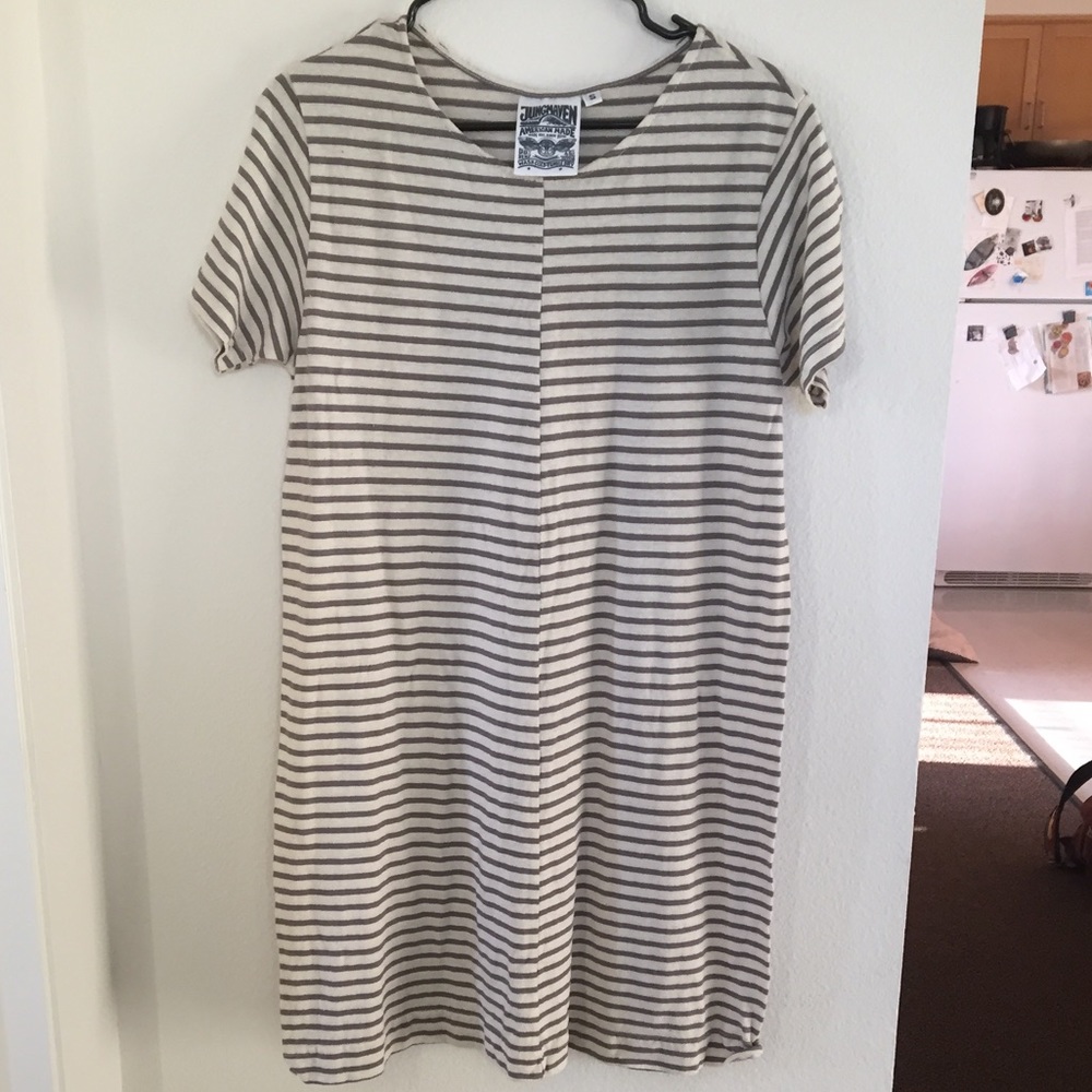 Jungmaven Hemp Striped Beach Dress